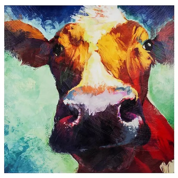 Cow Canvas Print - Picture 1 of 1